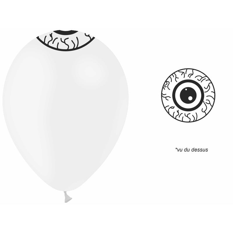 50 ballons latex Œil Veines Impression Top 5