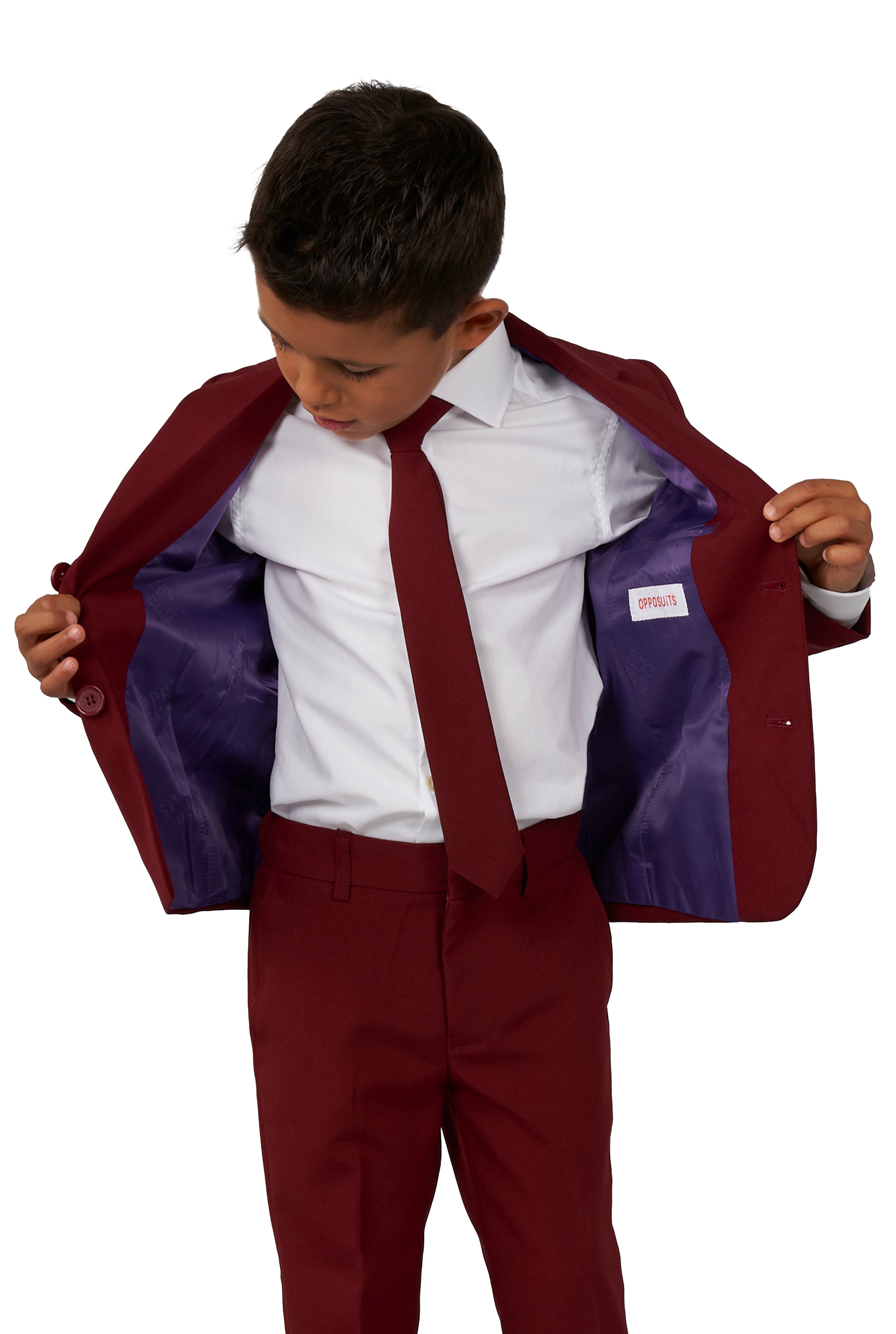 Costume OppoSuits BOYS Blazing Burgundy
