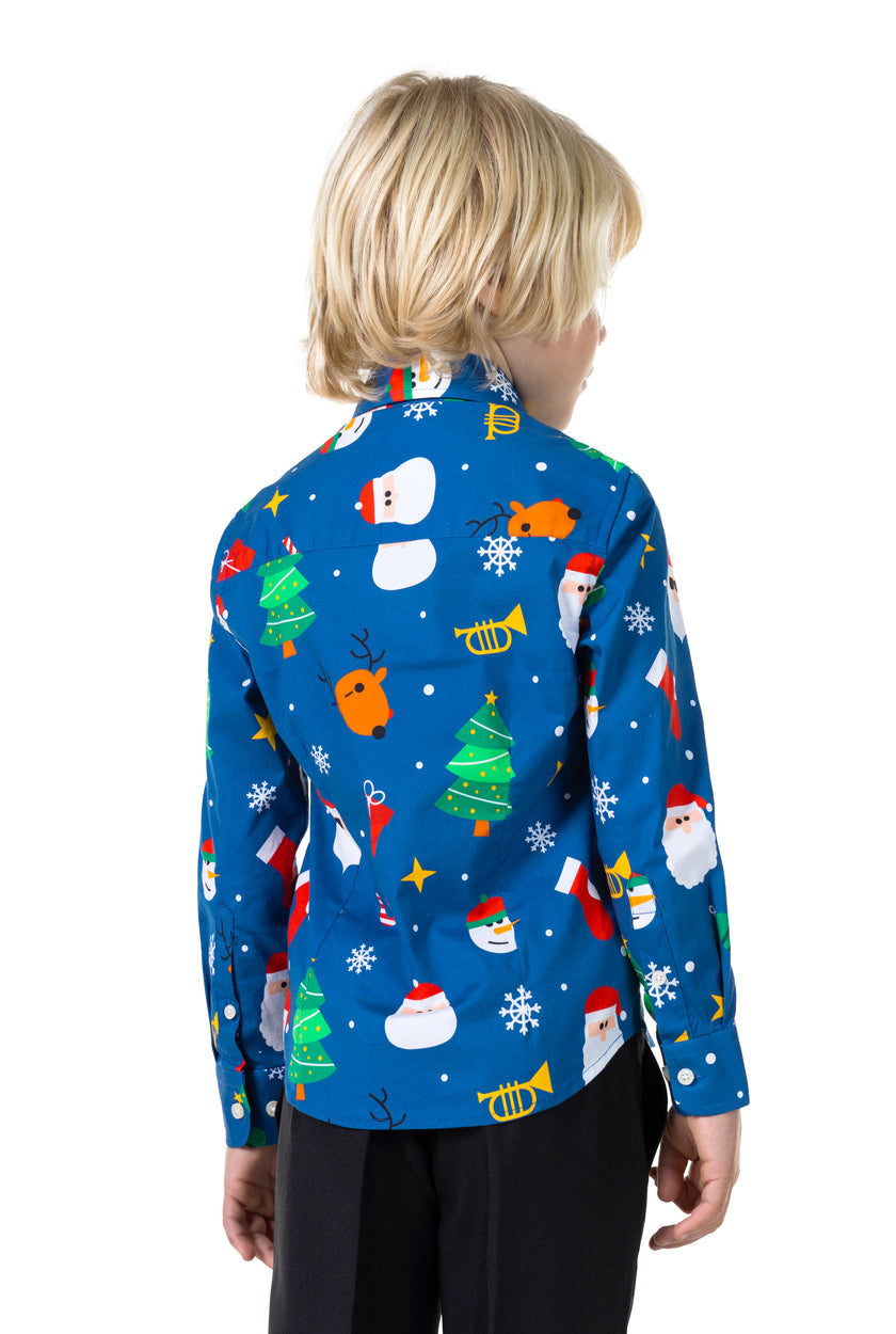 Chemise OppoSuits SHIRT LS Festivity Blue Boys