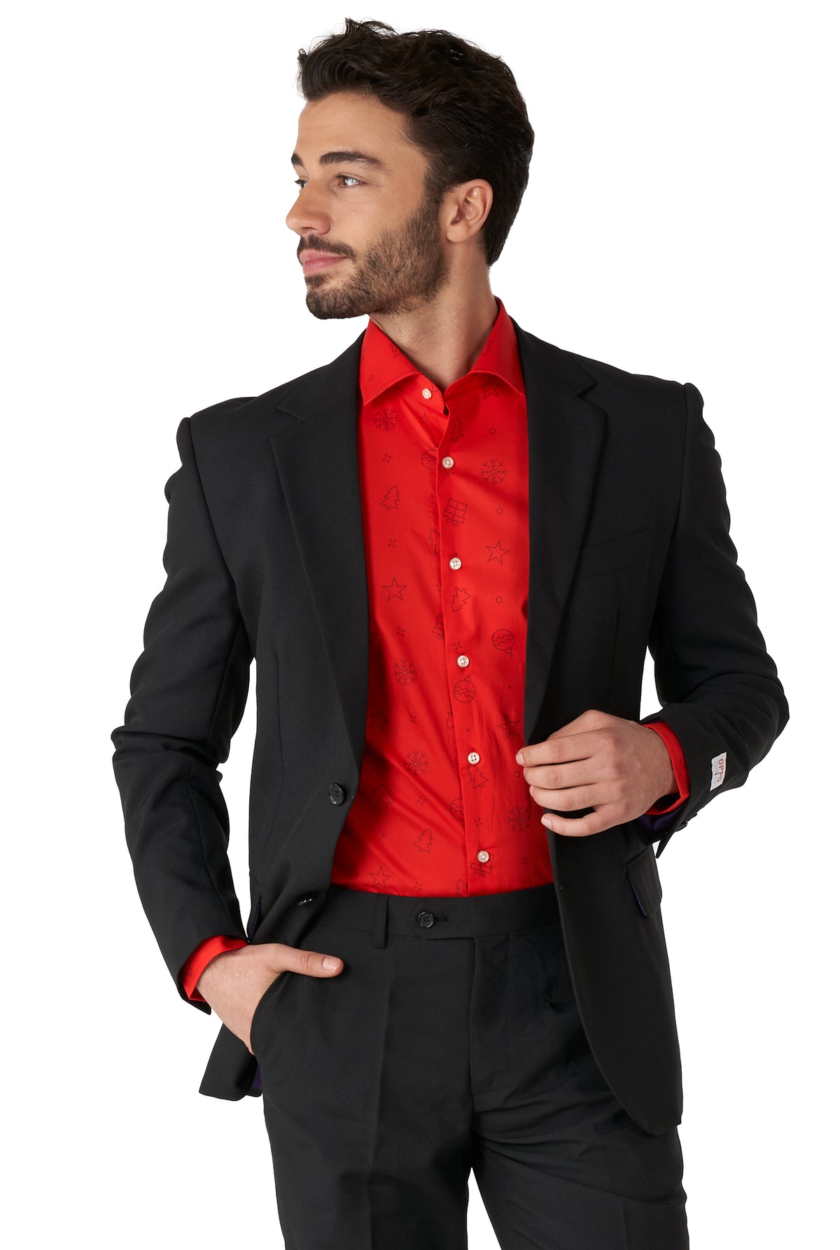 Chemise OppoSuits SHIRT LS Christmas Icons Red