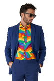 Chemise OppoSuits SHIRT LS Zig Zag Rainbow