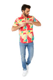Chemise OppoSuits SHIRT Short Sleeve Coral Camo