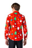 Chemise OppoSuits SHIRT LS Festivity Red Teen boys