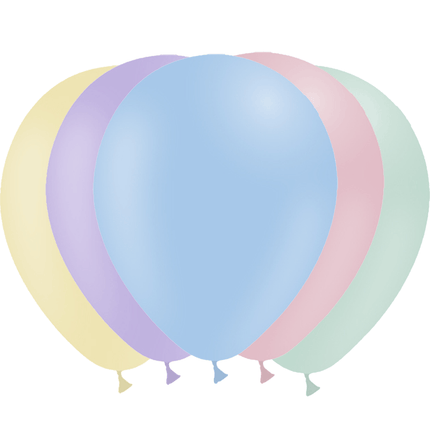 50 Ballons Latex HG112 Pastel Matte Assortis - Balloonia