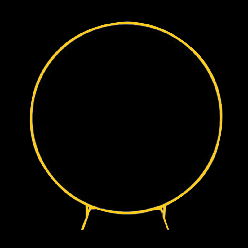 Arche Ronde Dorée en Métal 1.5m - Borosino
