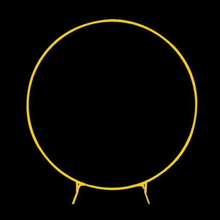 Arche Ronde Dorée en Métal 1.5m - Borosino