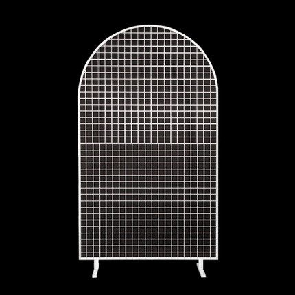 Cadre Maille Arrondi en Métal Blanc 1.5m - Borosino