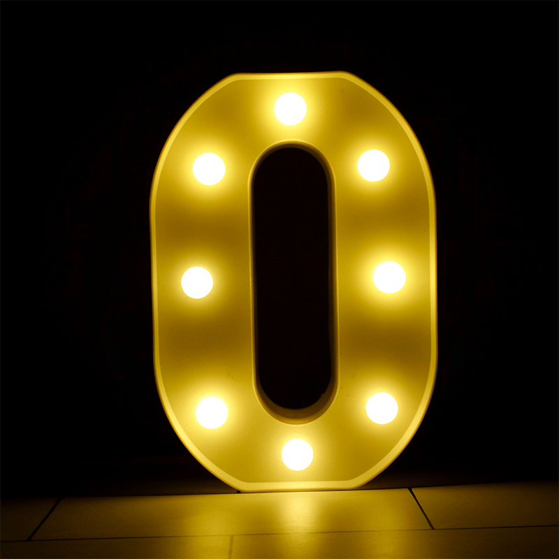 Lettre O Lumineuse LED - Borosino